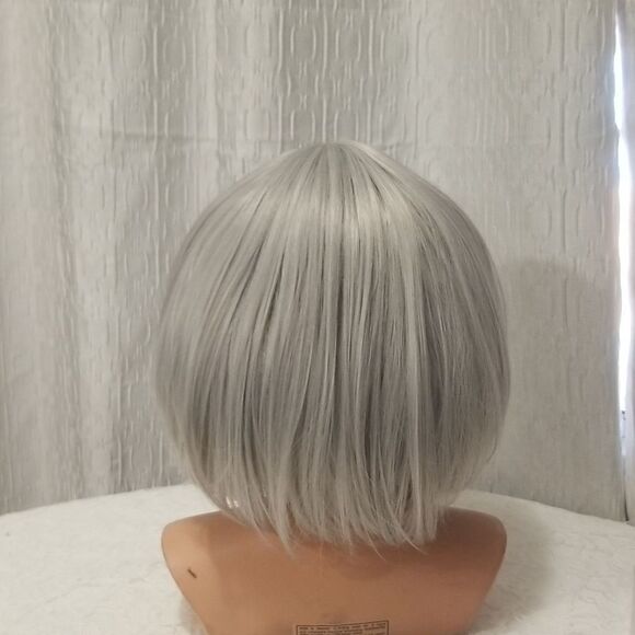 REECHO 11" Short Bob Wig with bangs Synthetic Hair - Picture 7 of 8